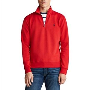 Men's Double-Knit Mockneck Quarter-Zip Pullover